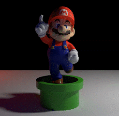 Ce oa STL file Mario Bros pose T with Bone・3D printable model to download