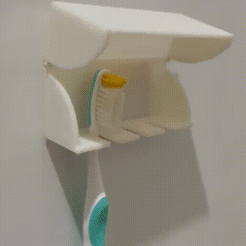 WhatsApp-Video-2021-10-16-at-20.55.11.gif STL file toothbrush holder・3D print design to download