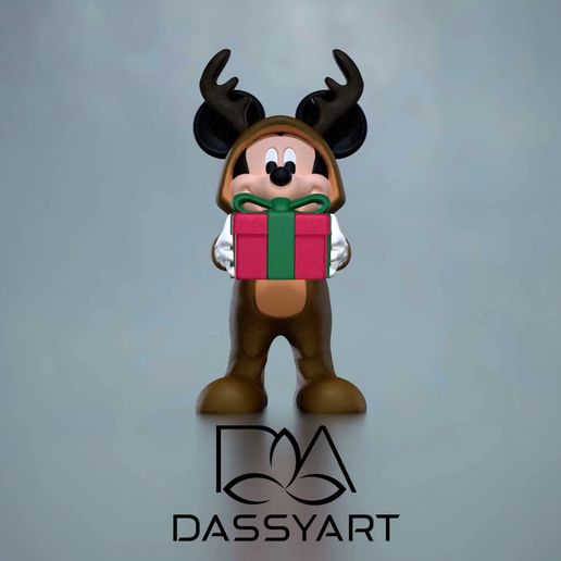 Mickey-reno-360.mp4 Prenda de Natal do Rato Mickey