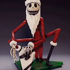 360.gif Jack Skellington "Santa Suit" | The Nightmare Before Christmas.