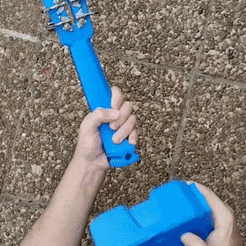 video-online-video-cutter.com.gif STL file Modern Ukelele + Electro-acoustic Ver. (easy to print)・3D printable design to download