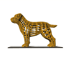 Dog.gif Fichier STL Sculpture de Voronoï DOG・Design pour impression 3D à télécharger, Khanna3D
