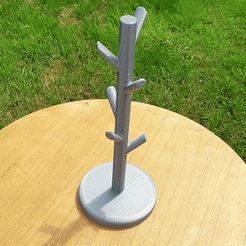 Ad1.gif STL file Beautiful Coffee Mug Tree・Template to download and 3D print