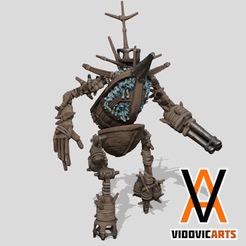 Necrofex1_Gif.gif STL file Giant wooden ship monster (Remastered)・3D printer design to download, VidovicArts