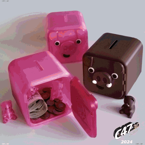 Piggy Bank Vault - 3D model önizlemesi