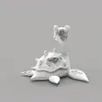 ezgif.com-animated-gif-maker.gif LAPRAS daniel arsham style sculpture - with crystals and minerals