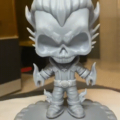 360-video.gif STL file Chibi skull・Template to download and 3D print