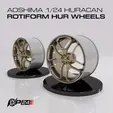 ezgif.com-gif-maker-2.gif Rotiform HUR wheels  for 1/24 Aoshima Huracan
