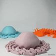 ezgif.com-gif-maker.gif STL file ARTICULATED JELLYFISH - PRINT IN PLACE - NO SUPPORTS・3D printing template to download