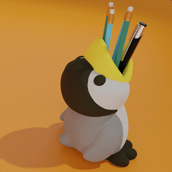 picasion.com_ab5f8370a387016d02511d5a1a9b89c7.gif Файл STL карандаш с пингвином・3D-печатный дизайн для загрузки
