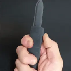 Gif.gif OTF knife mini, all part 3D printed.