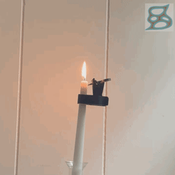 C5D880B4-B898-4C59-9C3B-73B4F6DF960D.gif STL file Automatic Candle Extinguisher・Design to download and 3D print