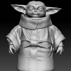20220424_140254.gif OBJ file Grogu 2 (Baby Yoda) (Star Wars)・3D printable model to download, Kangreba