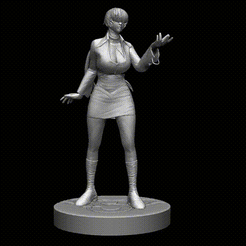 Shermie-KOF-97-00_00_00-00_00_30.gif Archivo STL Shermie KOF・Modelo imprimible en 3D para descargar