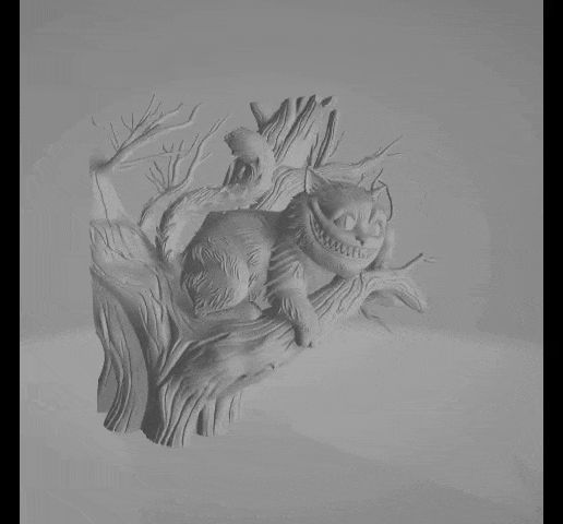 🐱 Gato de Cheshire en el árbol - Escultura imprimible en 3D de fantasía  oscura | Inspirada en Alicia en el País de las Maravillas・Archivo STL para  Impresión 3D・Cults, image size:516x480