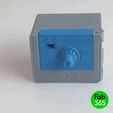 Safe_01.gif 3D file Multi purpose chest-Dial safe・3D printable model to download