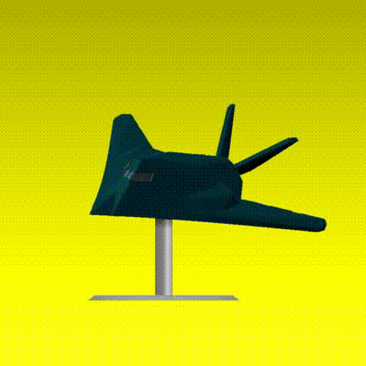 f117.gif Télécharger fichier OBJ Modèle de Lockheed F117 facile à imprimer • Modèle pour imprimante 3D, Darius_Shem