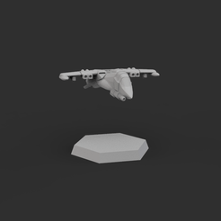 LTN_low.17.gif Free STL file Blitz Sci Fi Fighter (presupported)・Template to download and 3D print