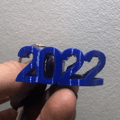 Fuck-year-2022-lammesky.gif Download 3MF file Fuck Year 2022 key ring • Design to 3D print, Lammesky_Designs