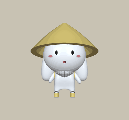 🐇 Figurine slimz raimbow rabbit・ STL File for 3D printing・Cults