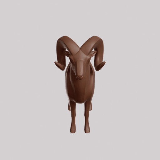 Minimalist Argali Sculpture