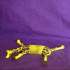 ezgif.com-gif-maker.gif STL file Flexi Lazy Giraffe・3D print design to download