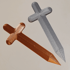 Small-Sword-Slideshow.gif Download free STL file Sword Simple & Small • 3D printing template, abbymath