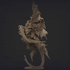 hive_tyrant_02_360_01.538-min.gif 3D file LORD OF THE SWARM OF SPACE BUGS・3D printer model to download