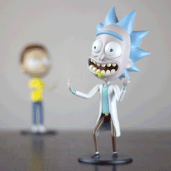Rick.gif Télécharger fichier STL Rick Sanchez de "Rick et Morty". • Modèle imprimable en 3D, dukedoks