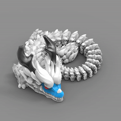 GIF-007.gif STL file Articulated Dragon 007・3D print design to download