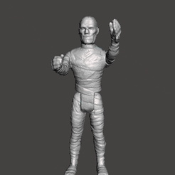 GIF.gif STL file ACTION FIGURE HALLOWEEN THE MUMMY KENNER STYLE 3.75 POSABLE ARTICULATED .STL .OBJ・3D print design to download, vadi