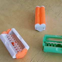 ezgif.com-gif-maker.gif STL file Heart-shaped toothpick box・3D printer design to download