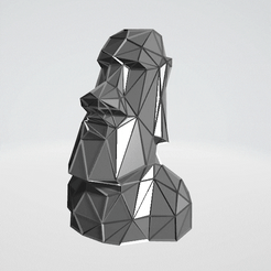 moai-copy.gif Fichier STL Buste Moai WIREFRAME VORONOI WIREMESH MESH・Design pour imprimante 3D à télécharger, Edgars