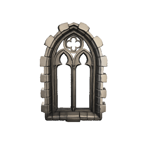 Gothic Window - Architectural STL Model