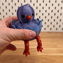ezgif.com-optimize-5.gif Free STL file Baby Chick Pal・3D printing model to download
