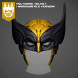 GIF02.gif ( Test-printed. )WOLVERINE CUSTOM HELMET ( HardSurface Version)