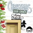 033a.gif 🎅 Christmas door corner (santa, decoration, decorative, home, wall decoration, winter) - by AM-MEDIA