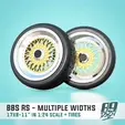 0.gif BBS RS 17 inch 1:24 scale model - 4 widths with tires