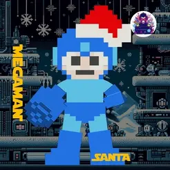 ezgif.com-video-to-gif-converter-1.gif Santa hat for Megaman in Pixel art