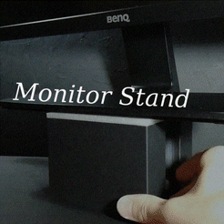 monitor_stand_gif_630.gif Archivo STL Soporte de monitor ajustable en altura・Modelo de impresión 3D para descargar, maker003