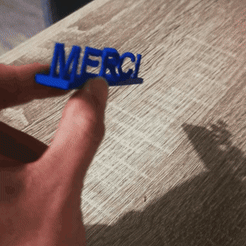 Texte anamorphique Merci maitresse