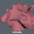 Triceratops.gif STL file Triceratops (Easy print no support)・3D printable model to download, Alsamen