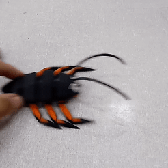 Video.Guru_2020-1608318798941.gif Файл STL flexi print cockroach angry・Модель для печати в 3D скачать, TRex
