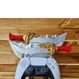 20230415_071304.gif God Of War Kratos Blade of Chaos Controller Stand Playstation PS4 PS5| Xbox