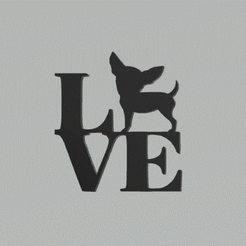 I-love-My-Chihuahua.gif STL file I love My Chihuahua・3D printer design to download, 3DFilePrinter