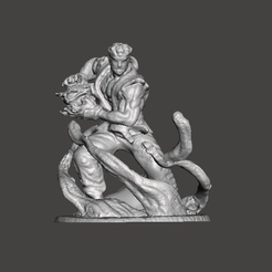 GIF.gif STL file STREET FIGHTER RYU FIGURE・3D printable model to download