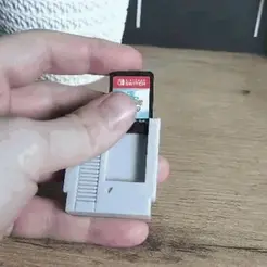 nes.gif STL file Nintendo Switch game support for Nes cartridge games・3D printer model to download
