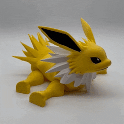 IMG_0835-2.gif Download STL file 135- Voltali / Jolteon articulated • 3D printable template, Entroisdimenions