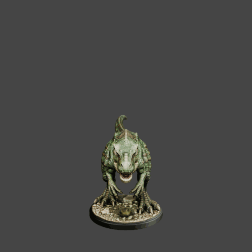Green Tyrannosaurus Rex Dinosaur Miniature