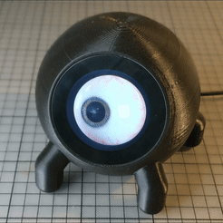 ezgif.com-gif-maker-1.gif STL file Sphere Enclosure w. "finger" legs (M3O105) for pimoroni HyperPixel 2.1 round Touch and *Raspberry Pi*・3D print model to download